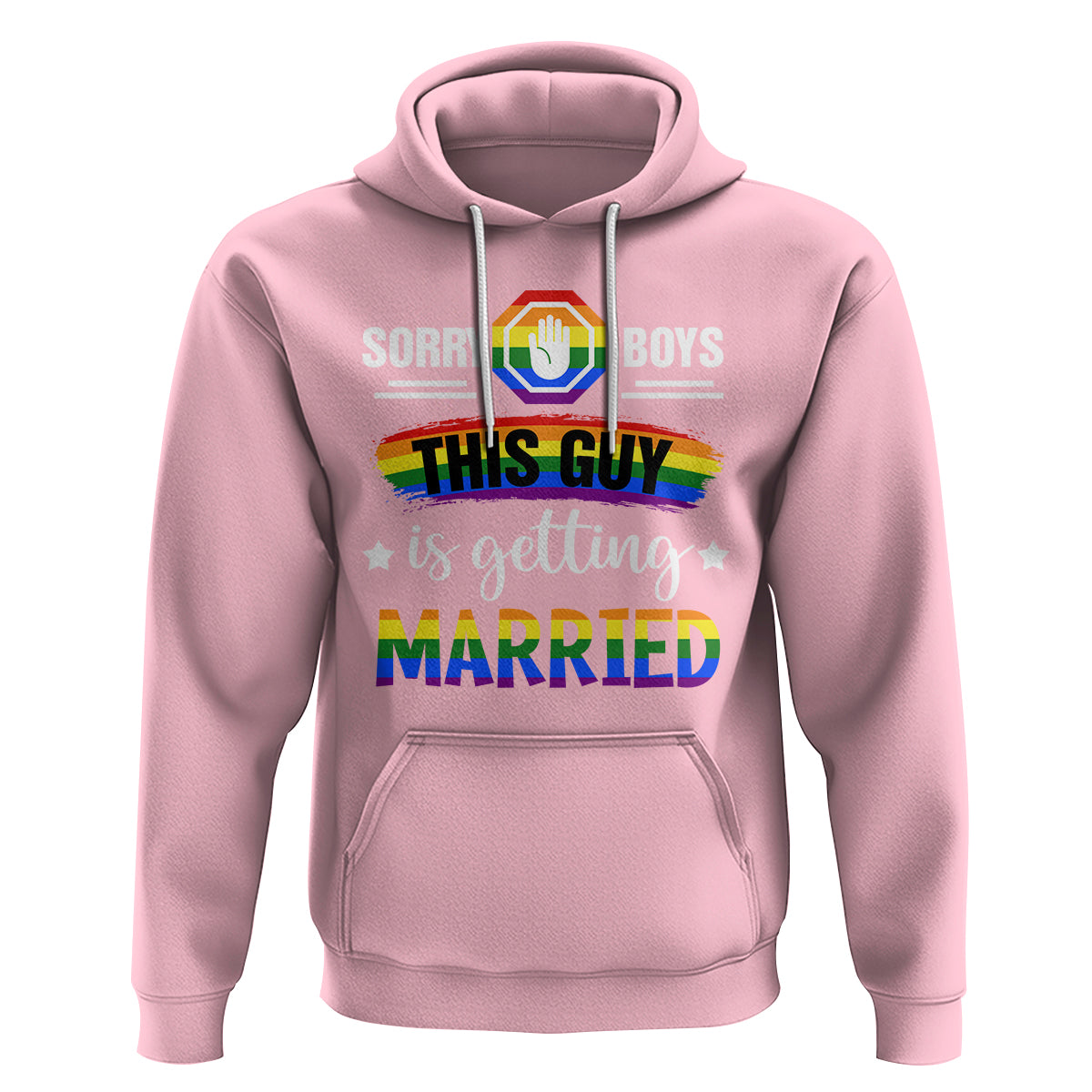 Sorry Boys This Guy Is Getting Married Gay LGBT Pride Hoodie - Wonder Print Shop