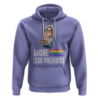 LGBT Pride Hoodie More Pride Less Prejudice Rainbow - Wonder Print Shop
