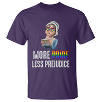 LGBT Pride T Shirt More Pride Less Prejudice Rainbow - Wonder Print Shop