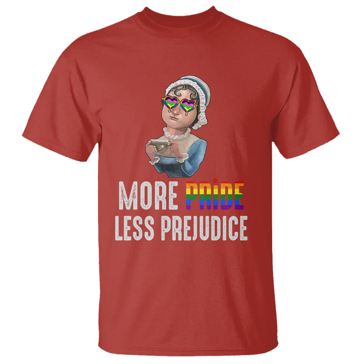 LGBT Pride T Shirt More Pride Less Prejudice Rainbow - Wonder Print Shop