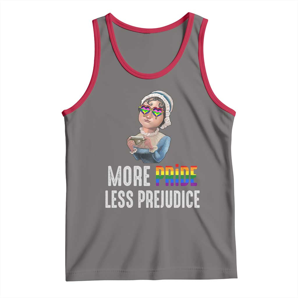 LGBT Pride Tank Top More Pride Less Prejudice Rainbow