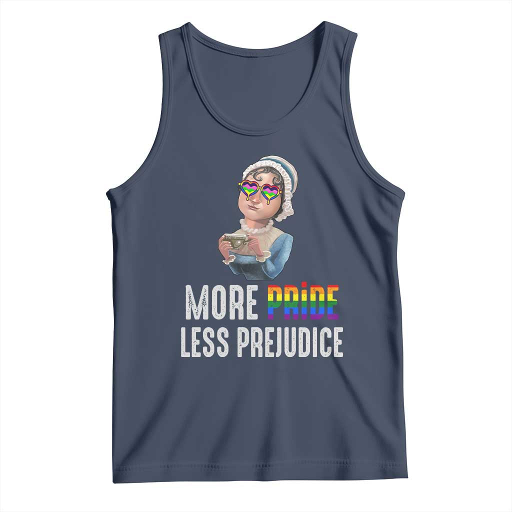 LGBT Pride Tank Top More Pride Less Prejudice Rainbow
