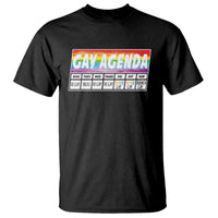 Funny Gay Agenda Weekly Schedule Pride LGBT Pride T Shirt - Wonder Print Shop