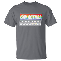 Funny Gay Agenda Weekly Schedule Pride LGBT Pride T Shirt - Wonder Print Shop