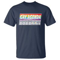 Funny Gay Agenda Weekly Schedule Pride LGBT Pride T Shirt - Wonder Print Shop