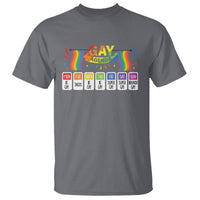 Funny Gay Agenda Weekly Schedule Pride LGBT Pride T Shirt - Wonder Print Shop