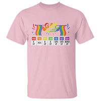 Funny Gay Agenda Weekly Schedule Pride LGBT Pride T Shirt - Wonder Print Shop
