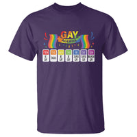 Funny Gay Agenda Weekly Schedule Pride LGBT Pride T Shirt - Wonder Print Shop
