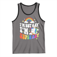 Funny LGBT Pride Tank Top I'm Not Gay I'm Super Gay Cute Unicorn Rainbow