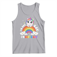Funny LGBT Pride Tank Top I'm Not Gay I'm Super Gay Funny Unicorn Rainbow