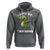 Funny Lesbian Hoodie I Love My Two Moms Rainbow Dinosaur - Wonder Print Shop