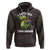 Funny Lesbian Hoodie I Love My Two Moms Rainbow Dinosaur - Wonder Print Shop