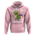 Funny Lesbian Hoodie I Love My Two Moms Rainbow Dinosaur - Wonder Print Shop
