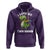 Funny Lesbian Hoodie I Love My Two Moms Rainbow Dinosaur - Wonder Print Shop