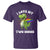 Funny Lesbian T Shirt I Love My Two Moms Rainbow Dinosaur - Wonder Print Shop