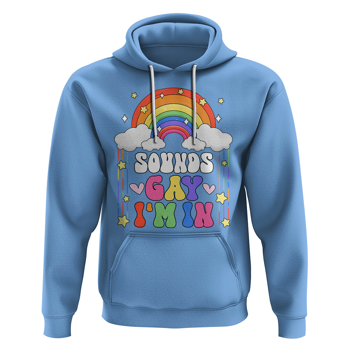 LGBT Pride Hoodie Sound Gay I'm In Rainbow - Wonder Print Shop