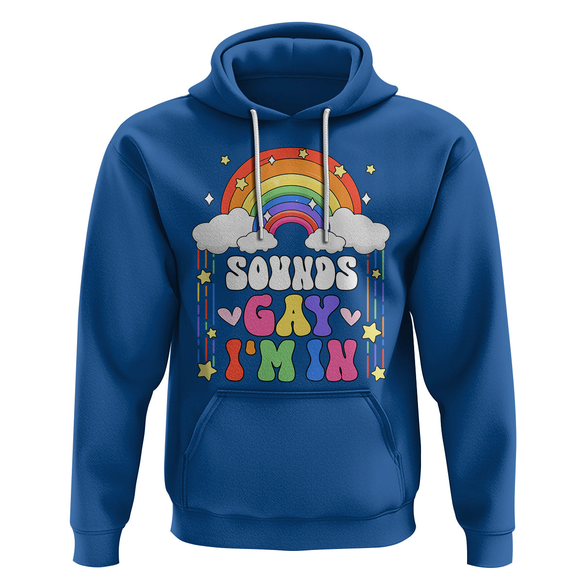 LGBT Pride Hoodie Sound Gay I'm In Rainbow - Wonder Print Shop