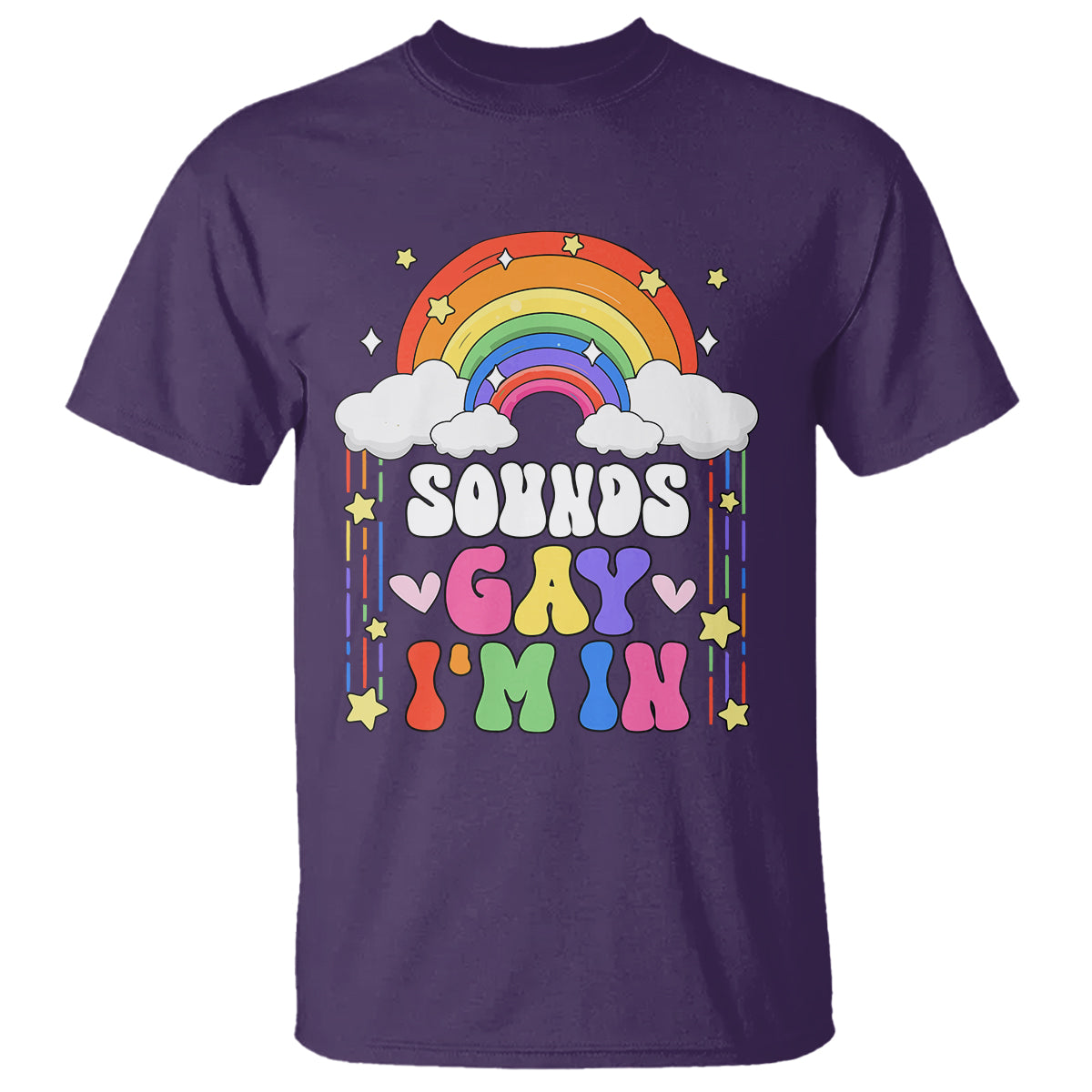 LGBT Pride T Shirt Sound Gay I'm In Rainbow - Wonder Print Shop
