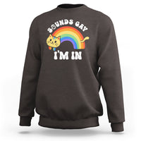 LGBT Cat Lover Sweatshirt Sound Gay I'm In Funny Rainbow Cat - Wonder Print Shop
