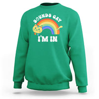 LGBT Cat Lover Sweatshirt Sound Gay I'm In Funny Rainbow Cat - Wonder Print Shop