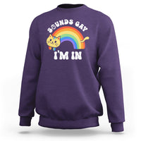 LGBT Cat Lover Sweatshirt Sound Gay I'm In Funny Rainbow Cat - Wonder Print Shop