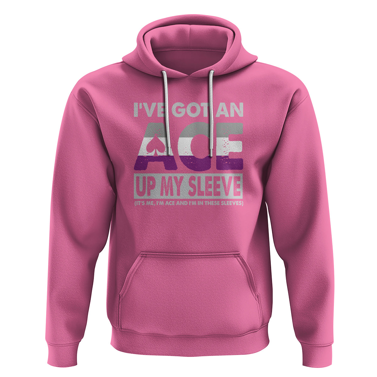 Asexual Hoodie It's Me I'm ACE And I'm In These Sleeves Asexuality LGBTQ - Wonder Print Shop