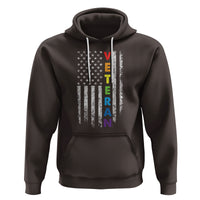 LGBT Veteran Hoodie American Flag Rainbow Military Army - Wonder Print Shop