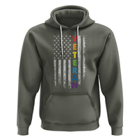 LGBT Veteran Hoodie American Flag Rainbow Military Army - Wonder Print Shop