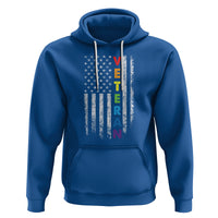 LGBT Veteran Hoodie American Flag Rainbow Military Army - Wonder Print Shop