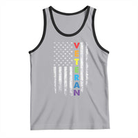 LGBT Veteran Tank Top American Flag Rainbow Military Army