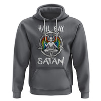 Hail Gay Satan Hoodie Goth Baphomet Devil LGBT Pride - Wonder Print Shop