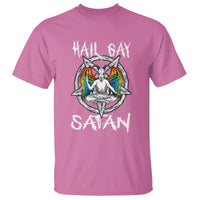 Hail Gay Satan T Shirt Goth Baphomet Devil LGBT Pride - Wonder Print Shop