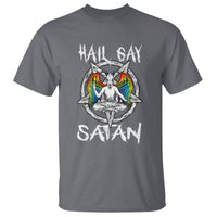Hail Gay Satan T Shirt Goth Baphomet Devil LGBT Pride - Wonder Print Shop