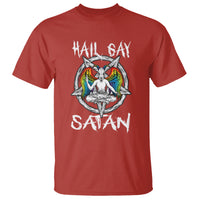 Hail Gay Satan T Shirt Goth Baphomet Devil LGBT Pride - Wonder Print Shop