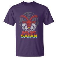 Hail Gay Satan T Shirt Skull Goth Baphomet Devil LGBT Pride - Wonder Print Shop