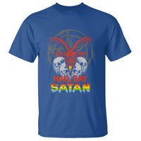 Hail Gay Satan T Shirt Skull Goth Baphomet Devil LGBT Pride - Wonder Print Shop