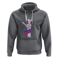 Pansexual Pride Hoodie Skeleton Rock Hand LGBTQ Pans Flag - Wonder Print Shop