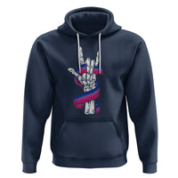 Pansexual Pride Hoodie Skeleton Rock Hand LGBTQ Pans Flag - Wonder Print Shop