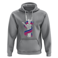 Pansexual Pride Hoodie Skeleton Rock Hand LGBTQ Pans Flag - Wonder Print Shop