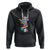 Bisexual Pride Hoodie Skeleton Rock Hand LGBTQ Bi Flag - Wonder Print Shop
