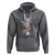 Bisexual Pride Hoodie Skeleton Rock Hand LGBTQ Bi Flag - Wonder Print Shop
