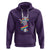 Bisexual Pride Hoodie Skeleton Rock Hand LGBTQ Bi Flag - Wonder Print Shop