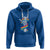 Bisexual Pride Hoodie Skeleton Rock Hand LGBTQ Bi Flag - Wonder Print Shop