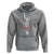 Bisexual Pride Hoodie Skeleton Rock Hand LGBTQ Bi Flag - Wonder Print Shop