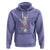 Bisexual Pride Hoodie Skeleton Rock Hand LGBTQ Bi Flag - Wonder Print Shop
