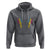 Bisexual Pride Hoodie Skeleton Rock Hand LGBTQ Bi Flag - Wonder Print Shop