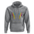 Bisexual Pride Hoodie Skeleton Rock Hand LGBTQ Bi Flag - Wonder Print Shop