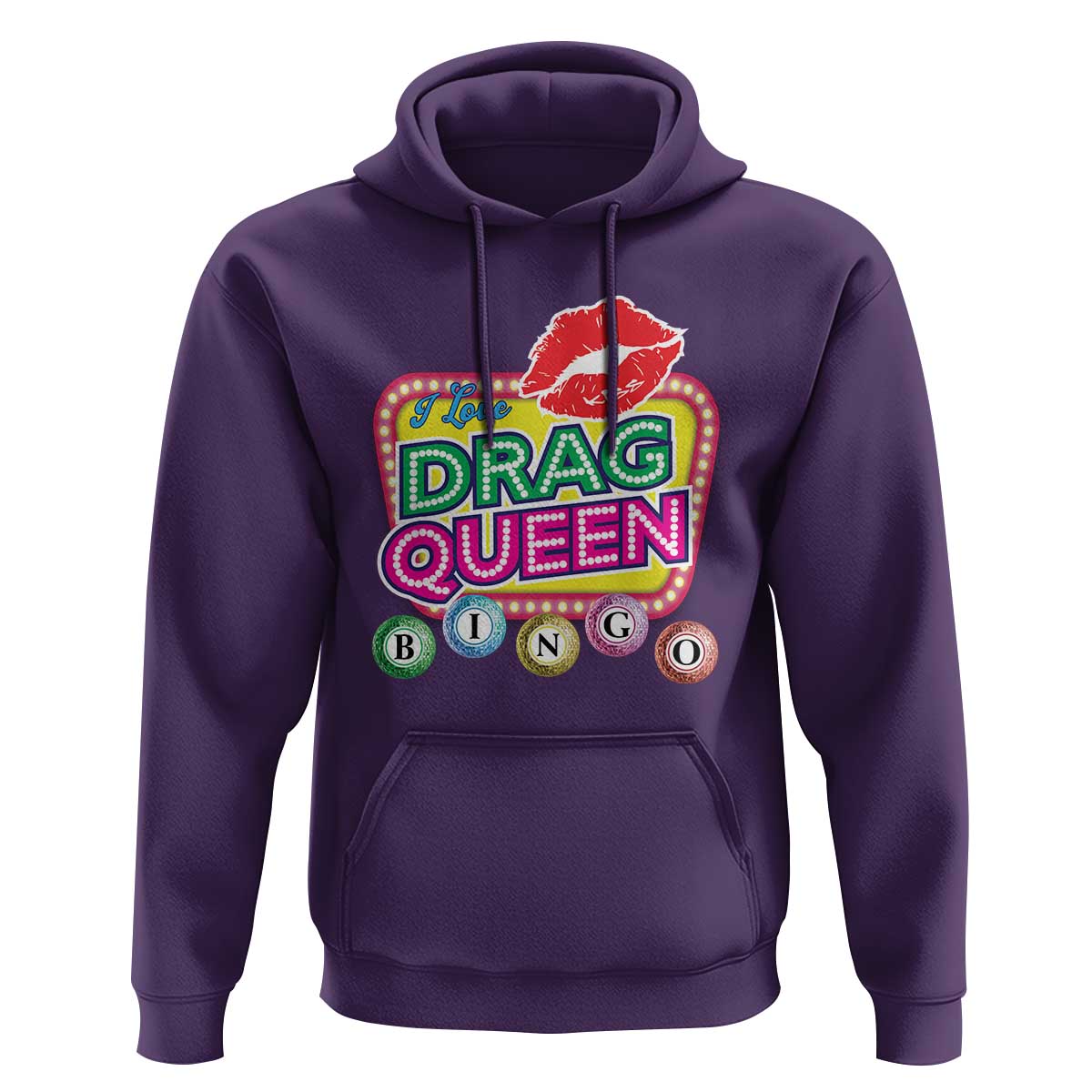 Drag Queen Hoodie I Love Drag Queen Bingo Fan LGBTQ