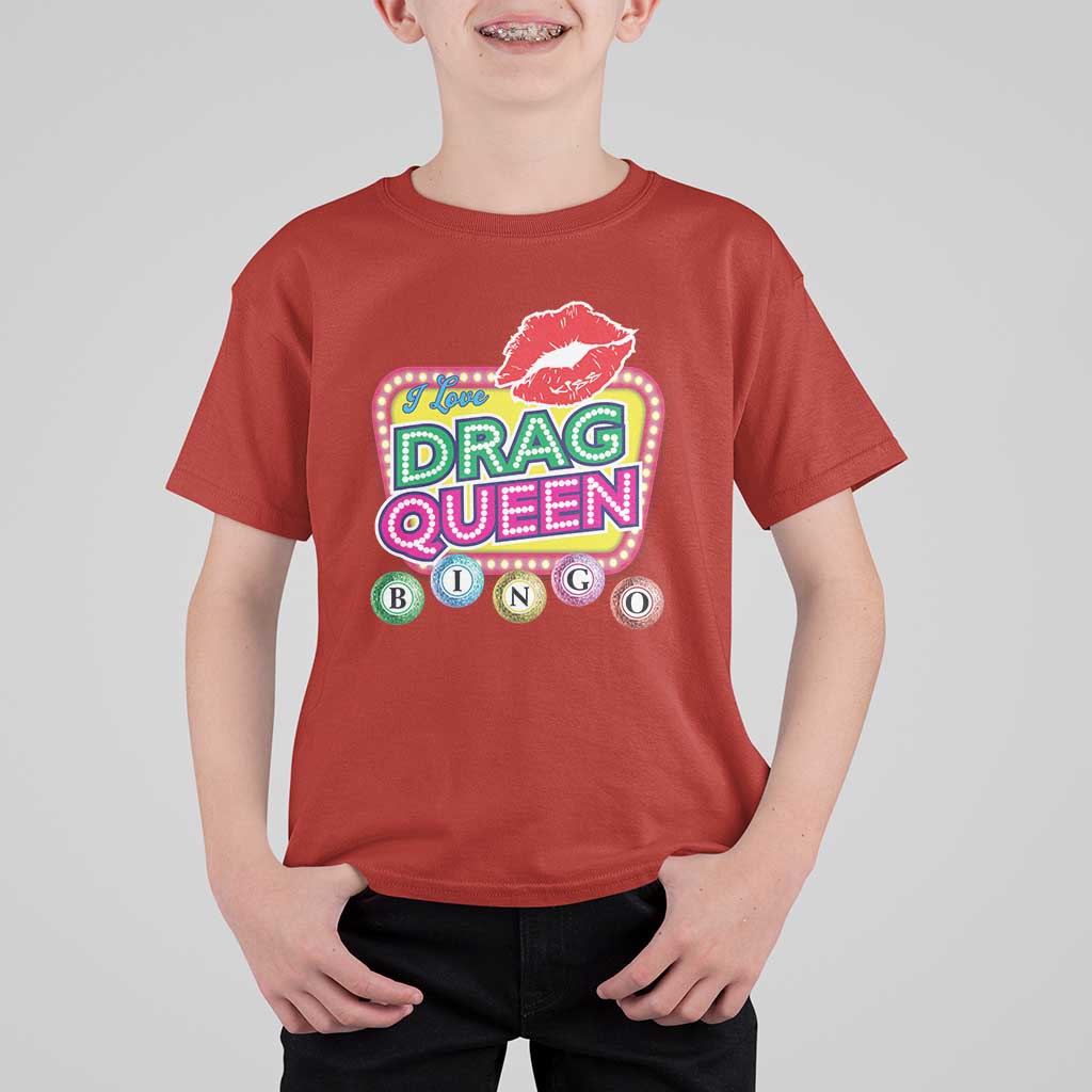 Drag Queen T Shirt For Kid I Love Drag Queen Bingo Fan LGBTQ