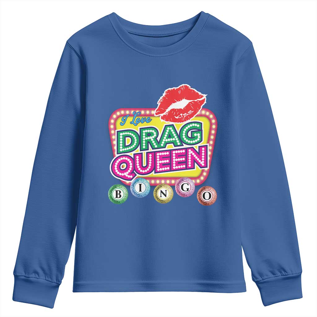Drag Queen Youth Sweatshirt I Love Drag Queen Bingo Fan LGBTQ